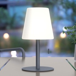 Φωτιστικό XANLITE επιτραπέζιο LED επαναφορτιζόμενο CCT 3000K-6500K  IK10 400LM IP44 σε γκρι χρώμα ντιμαριζόμενο