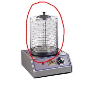 Γυάλα για μηχανή Hot Dog Johny Ελληνικής Κατασκευής