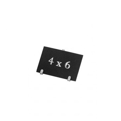 Μαύρη ματ κάρτα 4x6cm χωρίς Stand συσκευασία 24 τεμαχίων