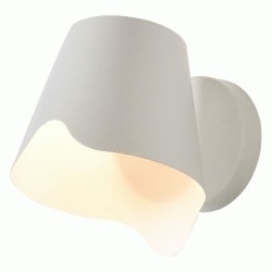 Επίτοιχο φωτιστικό MONET λευκό μεταλλικό 21x17x20cm για λάμπα Ε27