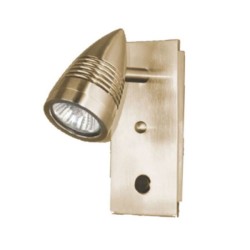 Φωτιστικό σποτ από αλουμίνιο και ατσάλι μπρονζέ για 1 λάμπα GU10
