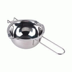Δοχείο για μπεν μαρί ανοξείδωτο χωρητικότητας 400ml μήκους 26cm σε ασημί χρώμα