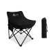 Πτυσσόμενη καρέκλα  με τσάντα μεταφοράς BEILE διαστάσεων 60x50x65cm σε μαύρο χρώμα