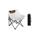 Πτυσσόμενη καρέκλα  με τσάντα μεταφοράς BEILE διαστάσεων 60x50x65cm σε λευκό χρώμα