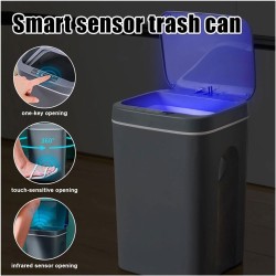 Κάδος απορριμμάτων HOME USE αυτόματο άνοιγμα χωρητικότητας 16lt σε χρώμα γκρι