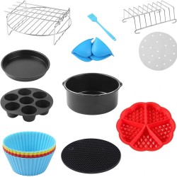 Σετ αξεσουάρ universal για φριτέζες αέρος με κάδο εως 20cm  Σετ αξεσουάρ universal για φριτέζες αέρος με κάδο εως 20cm