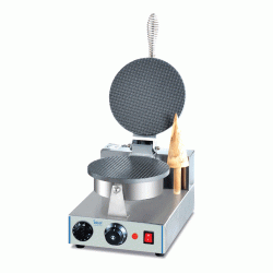 Βαφλιέρα ηλεκτρική για βάφλα σε σχήμα κώνου διαστάσεων  250x360x270mm  Βαφλιέρα ηλεκτρική για βάφλα σε σχήμα κώνου διαστάσεων  250x360x270mm