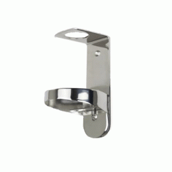 Μονή επιτοίχια βάση Inox για δοχείο Dispenser  Μονή επιτοίχια βάση Inox για δοχείο Dispenser