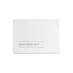 Γυαλιστικό πανάκι παπουτσιών διατίθεται σε πολυτελή συσκευασία χρώματος λευκό