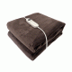 Διπλή θερμαινόμενη ηλεκτρική διπλή κουβέρτα διαστάσεων 180x130cm σε καφέ χρώμα 160W