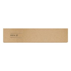 Σετ οδοντόβουρτσας & οδοντόκρεμας διατίθεται σε οικολογική συσκευασία χρώματος καφέ