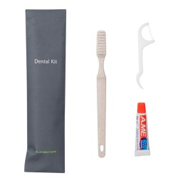 Σετ οδοντόβουρτσα - οδοντόκρεμα - οδοντικό νήμα  σε συσκευασία Stone Paper