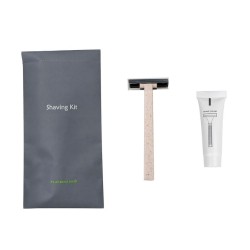 Σετ ξυρίσματος (αφρός και ξυραφάκι) σε συσκευασία Stone Paper