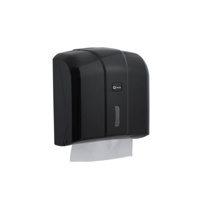 Συσκευή χειροπετσέτας πλαστική σε μαύρο χρώμα διαστάσεων 27x27x13cm