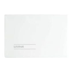 Σφουγγάρι λούφα διατίθεται σε πολυτελή συσκευασία χρώματος λευκό