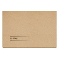 Σφουγγάρι λούφα σε οικολογική συσκευασία χρώματος καφέ