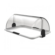 Βιτρίνα RollTop "Budget" με δίσκο Medium διαστάσεων 38x26x17h σε χρώμα λευκό