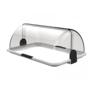 Βιτρίνα RollTop "Budget" με δίσκο Large διαστάσεων 46,5x31,5x19,5H σε χρώμα λευκό