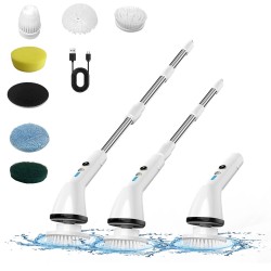 Επαναφορτιζόμενη βούρτσα καθαρισμού S1 KINZIR  7 σε 1 2500mAh σε λευκό χρώμα