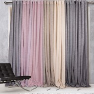 Κουρτίνα Elxi διαστάσεων 140x260cm έτοιμη ραμμένη 100% πολυεστέρας χρώμα Sand Κουρτίνα Elxi διαστάσεων 140x260cm έτοιμη ραμμένη 100% πολυεστέρας χρώμα Sand
