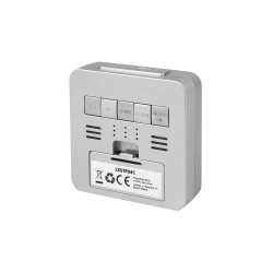 Ψηφιακό ρολόι LTC με ξυπνητήρι & θερμόμετρο επιτραπέζιο σε μαύρο χρώμα