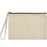 Νεσεσέρ οργανικό MARYLIN διαστάσεων 26x17cm σε φυσικό χρώμα με φερμουάρ μαύρο  Νεσεσέρ οργανικό MARYLIN διαστάσεων 26x17cm σε φυσικό χρώμα με φερμουάρ μαύρο