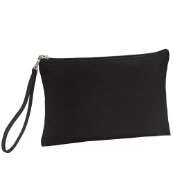 Νεσεσέρ οργανικό MARYLIN διαστάσεων 26x17cm σε μαύρο χρώμα με φερμουάρ μαύρο  Νεσεσέρ οργανικό MARYLIN διαστάσεων 26x17cm σε μαύρο χρώμα με φερμουάρ μαύρο