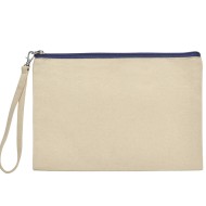 Νεσεσέρ οργανικό MARYLIN διαστάσεων 26x17cm σε φυσικό χρώμα με φερμουάρ Navy Νεσεσέρ οργανικό MARYLIN διαστάσεων 26x17cm σε φυσικό χρώμα με φερμουάρ Navy