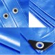 Αδιάβροχος μουσαμάς - τέντα διαστάσεων 2x3m 120gr/m² GRASHER με κρίκους σε μπλε χρώμα