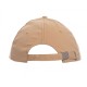 Εξάφυλλο καπέλο τζόκεϊ 100% Bαρύ βουρτσισμένο βαμβάκι σε χρώμα μπεζ