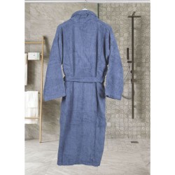 Μπουρνούζι σε μπλε χρώμα Fresh 450gsm 100%cotton χωρίς κουκούλα νούμερο XLarge