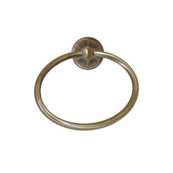 Eπιτοίχιος κρίκος για πετσέτες με bronze φινίρισμα διαμέτρου 18,5cm