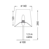 Φωτιστικό κομοδίνου μονόφωτο γκρι μεταλλικό για λάμπα με ντουί E14 Φωτιστικό κομοδίνου μονόφωτο γκρι μεταλλικό για λάμπα με ντουί E14