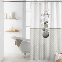 Κουρτίνα μπάνιου με κρίκους Σχ.Mineral διαστάσεων 180x200cm 100% pol