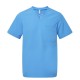 Ανδρική ελαστική μπλούζα νοσηλευτικής με λαιμόκοψη V σε μπλε χρώμα νούμερο Large