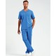Ανδρικό ελαστικό cargo παντελόνι νοσηλευτικής με ελαστική μέση σε χρώμα γαλάζιο νούμερο XXLarge