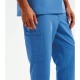 Ανδρική ελαστική μπλούζα νοσηλευτικής με λαιμόκοψη V σε μπλε χρώμα νούμερο XL