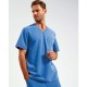 Ανδρική ελαστική μπλούζα νοσηλευτικής με λαιμόκοψη V σε μπλε χρώμα νούμερο Small