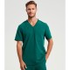 Ανδρική ελαστική μπλούζα νοσηλευτικής με λαιμόκοψη V σε πράσινο χρώμα νούμερο XL