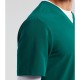 Ανδρική ελαστική μπλούζα νοσηλευτικής με λαιμόκοψη V σε πράσινο χρώμα νούμερο XXL