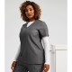 Γυναικεία ελαστική μπλούζα νοσηλευτικής με λαιμόκοψη V σε γκρι χρώμα νούμερο Small