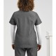 Γυναικεία ελαστική μπλούζα νοσηλευτικής με λαιμόκοψη V σε γκρι χρώμα νούμερο Large