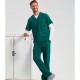 Ανδρικό ελαστικό cargo παντελόνι νοσηλευτικής με ελαστική μέση σε χρώμα πράσινο νούμερο XLarge
