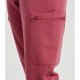 Γυναικείο ελαστικό cargo παντελόνι νοσηλευτικής με λάστιχο στην μέση σε ροζ χρώμα νούμερο 3XL