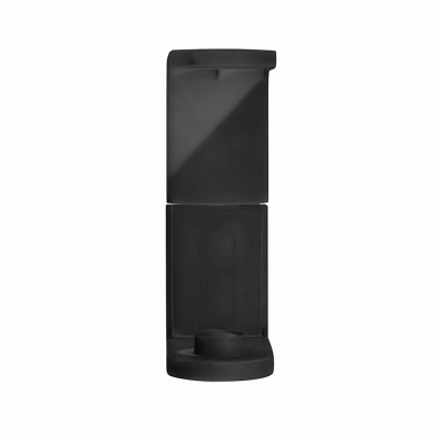 Μονή πλαστική επιτοίχια βάση σε μαύρο χρώμα για Dispenser