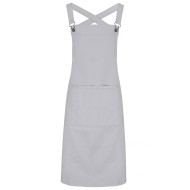 Ποδιά ολόσωμη PR129 'BARISTA' με χιαστί πλάτη σε χρώμα ασημί Ποδιά ολόσωμη PR129 'BARISTA' με χιαστί πλάτη σε χρώμα ασημί