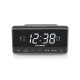 Επιτραπέζιο ρολόι & ραδιόφωνο HYUNDAI με ξυπνητήρι σε μαύρο χρώμα