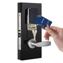 Κλειδαριά RFID τεχνολογίας Mifare με μηχανισμό ANSI με λειτουργία Anti-Panic ORBITA S3072H SILVER σε ασημί χρώμα