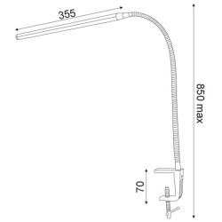 Επίτοιχο φωτιστικό Led σε χρυσό χρώμα 3W 210Lm 3000K θερμό φως με δυνατότητα περιστροφής