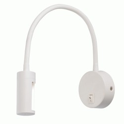 Επίτοιχο φωτιστικό LED 3W θερμό φως 3200k 210lm 8x4x44cm λευκό χρώμα